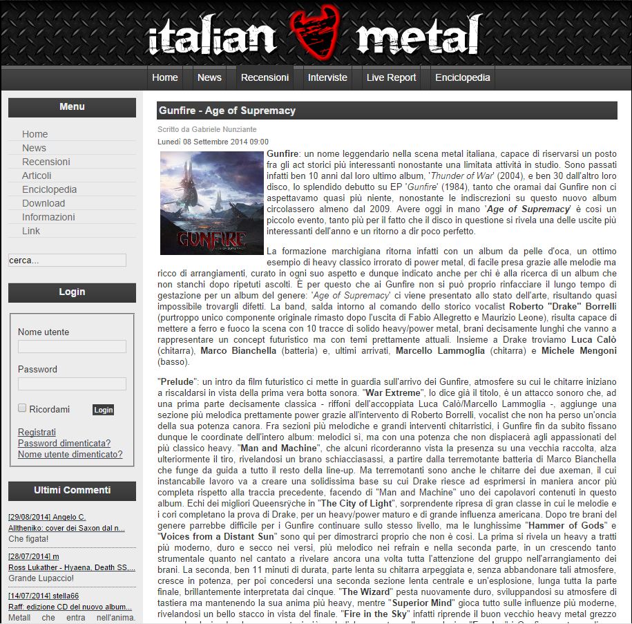 Italian Metal - Age Of Supremacy - read
